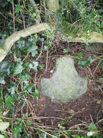 It is thought that this small stone cross along the road at Whitewood Nobber is a Croppy memorial. There are at least three of these stones close together in the same area along the road near McDermott’s old pub (photo by Joan Mullen)