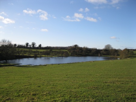 This lake in a Rathkenny field is known as Lugadoo / Luga dubh or the Black Lough. It is a haven for swans, ducks and other wildlife (photo by Joan Mullen)